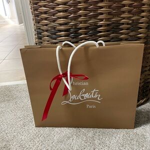 Christian Louboutin Brown Shopping Bag with and small LV bag - selling together